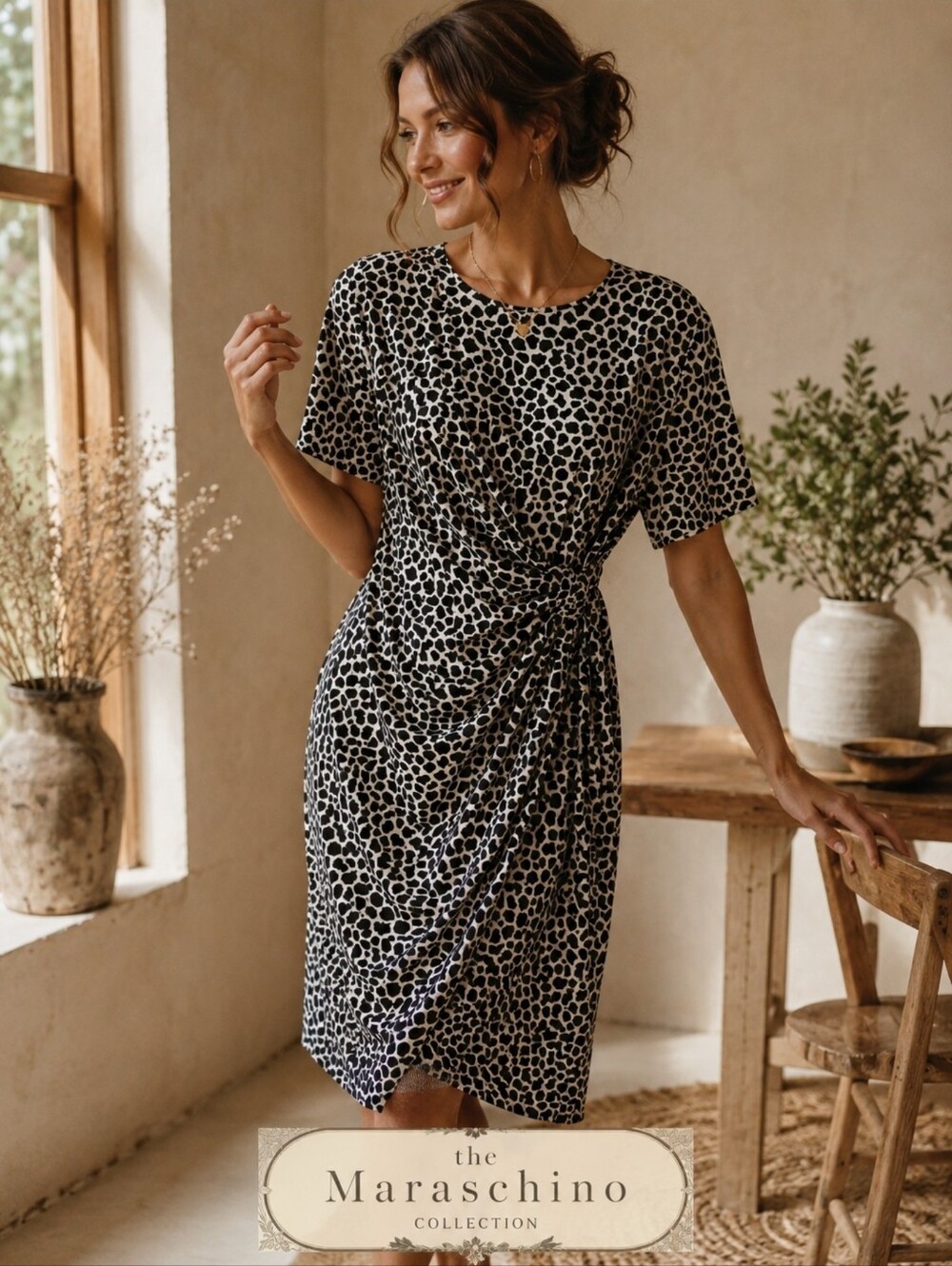 Liz Claiborne Animal Print Sheath Dress | 16